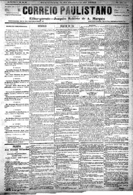 Correio paulistano [jornal], [s/n]. São Paulo-SP, 05 out. 1883.