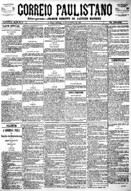 Correio paulistano [jornal], [s/n]. São Paulo-SP, 18 nov. 1888.