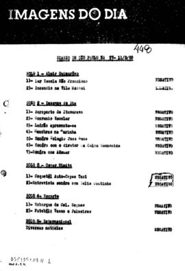 TV Tupi [emissora]. Diário de São Paulo na T.V. [programa]. Roteiro [televisivo], 11 mar. 1959.