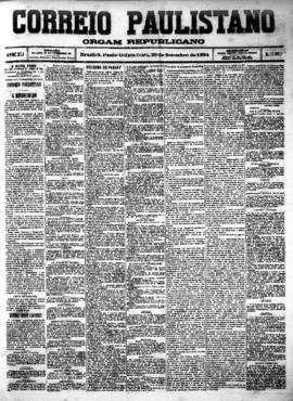 Correio paulistano [jornal], [s/n]. São Paulo-SP, 20 set. 1894.