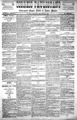 Correio paulistano [jornal], [s/n]. São Paulo-SP, 23 abr. 1885.