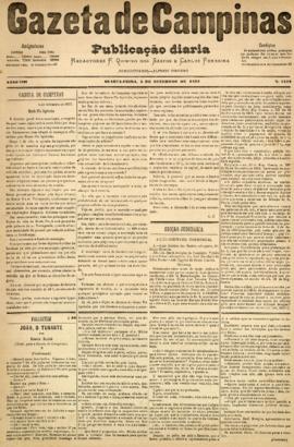 Gazeta de Campinas [jornal], a. 8, n. 1122. Campinas-SP, 05 set. 1877.