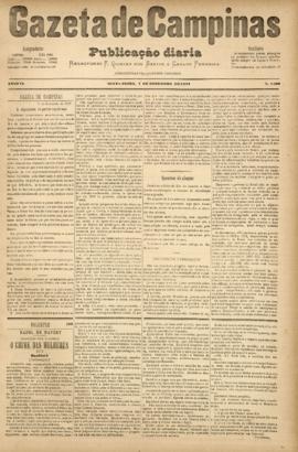 Gazeta de Campinas [jornal], a. 8, n. 1199. Campinas-SP, 07 dez. 1877.
