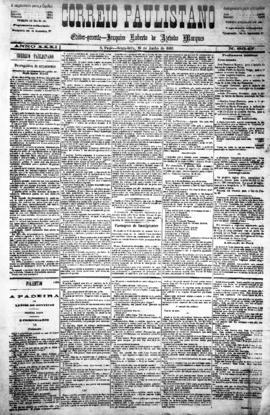 Correio paulistano [jornal], [s/n]. São Paulo-SP, 19 jun. 1885.