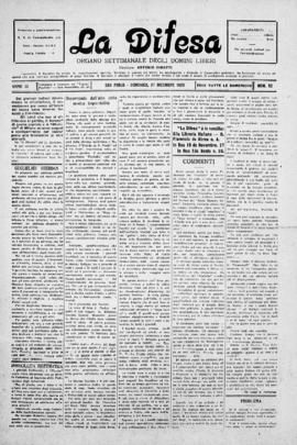 La Difesa [jornal], a. 3, n. 52. São Paulo-SP, 27 dez. 1925.