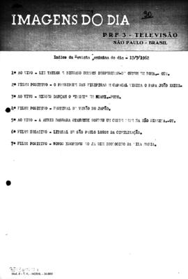 TV Tupi [emissora]. Revista Feminina [programa]. Roteiro [televisivo], 17 jul. 1962.