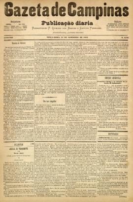 Gazeta de Campinas [jornal], a. 8, n. 1126. Campinas-SP, 11 set. 1877.