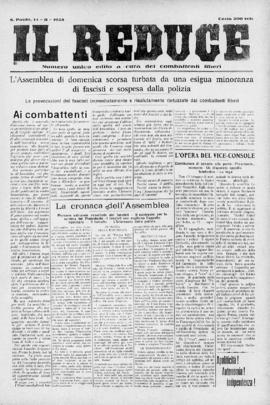 Il Reduce [jornal], [s/n]. São Paulo-SP, 14 nov. 1928.