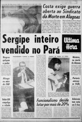 Última Hora [jornal]. Rio de Janeiro-RJ, 09 nov. 1967 [ed. vespertina].