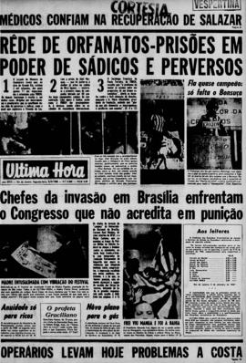 Última Hora [jornal]. Rio de Janeiro-RJ, 09 set. 1968 [ed. vespertina].
