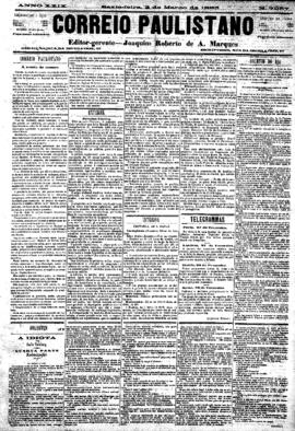 Correio paulistano [jornal], [s/n]. São Paulo-SP, 02 mar. 1883.