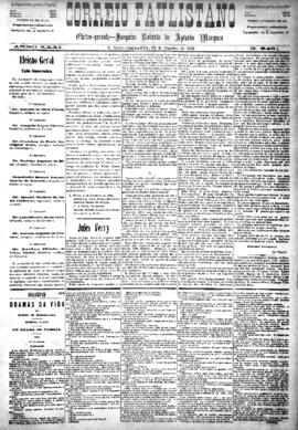 Correio paulistano [jornal], [s/n]. São Paulo-SP, 30 out. 1884.