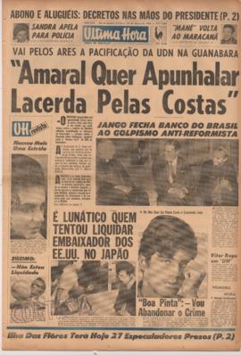 Última Hora [jornal]. Rio de Janeiro-RJ, 25 mar. 1964 [ed. regular].