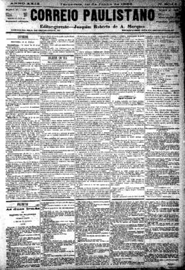 Correio paulistano [jornal], [s/n]. São Paulo-SP, 19 jun. 1883.