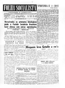 Folha socialista [jornal], a. 5, n. 17. São Paulo-SP, 10 fev. 1954.