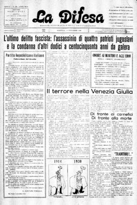La Difesa [jornal], a. 6, n. 325. São Paulo-SP, 14 set. 1930.