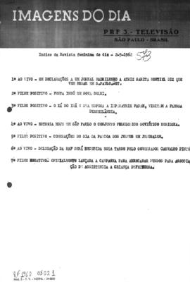 TV Tupi [emissora]. Revista Feminina [programa]. Roteiro [televisivo], 02 mai. 1962.