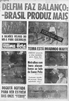 Última Hora [jornal]. Rio de Janeiro-RJ, 30 jul. 1969 [ed. vespertina].