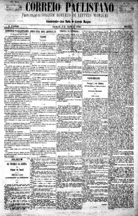 Correio paulistano [jornal], [s/n]. São Paulo-SP, 03 abr. 1880.