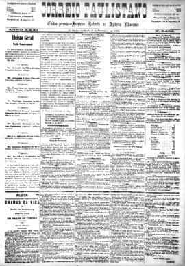 Correio paulistano [jornal], [s/n]. São Paulo-SP, 08 nov. 1884.