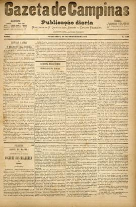 Gazeta de Campinas [jornal], a. 8, n. 1181. Campinas-SP, 16 nov. 1877.
