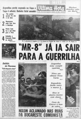 Última Hora [jornal]. Rio de Janeiro-RJ, 04 ago. 1969 [ed. matutina].