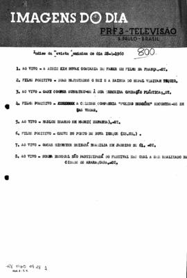 TV Tupi [emissora]. Revista Feminina [programa]. Roteiro [televisivo], 28 abr. 1960.