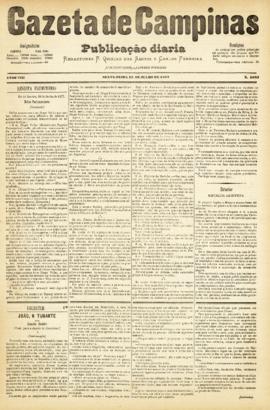 Gazeta de Campinas [jornal], a. 8, n. 1081. Campinas-SP, 13 jul. 1877.