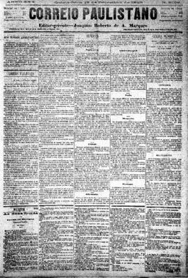 Correio paulistano [jornal], [s/n]. São Paulo-SP, 13 dez. 1883.