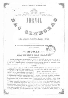 O Jornal das senhoras [jornal], t. 3, [s/n]. Rio de Janeiro-RJ, 05 jun. 1853.