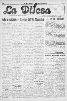 La Difesa [jornal], a. 1, n. 6. São Paulo-SP, 16 jun. 1923.