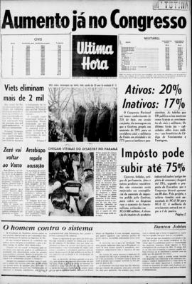 Última Hora [jornal]. Rio de Janeiro-RJ, 07 nov. 1967 [ed. matutina].