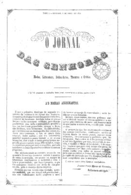 O Jornal das senhoras [jornal], t. 1, [s/n]. Rio de Janeiro-RJ, 04 abr. 1852.