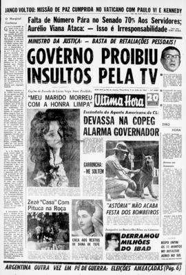 Última Hora [jornal]. Rio de Janeiro-RJ, 02 jul. 1963 [ed. vespertina].