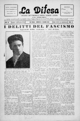 La Difesa [jornal], a. 3, n. 53. São Paulo-SP, 03 jan. 1926.