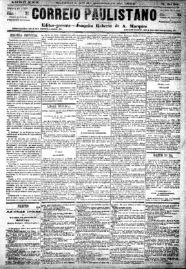 Correio paulistano [jornal], [s/n]. São Paulo-SP, 29 set. 1883.