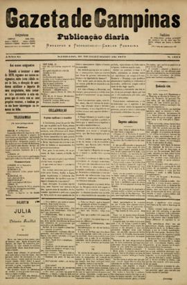 Gazeta de Campinas [jornal], a. 10, n. 1803. Campinas-SP, 20 dez. 1879.