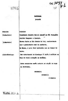 TV Tupi [emissora]. Factorama [programa]. Roteiro [televisivo], 30 set. 1976.
