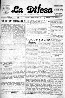 La Difesa [jornal], a. 12, n. 480. São Paulo-SP, 06 jan. 1934.