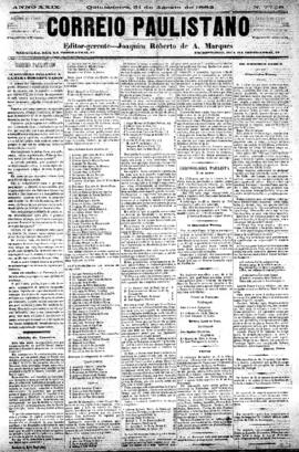 Correio paulistano [jornal], [s/n]. São Paulo-SP, 31 ago. 1882.