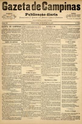 Gazeta de Campinas [jornal], a. 8, n. 1071. Campinas-SP, 29 jun. 1877.