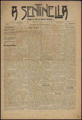 A Sentinella [jornal], a. 1, n. 3. São Paulo-SP, 29 nov. 1904.