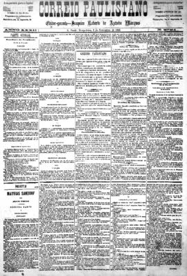 Correio paulistano [jornal], [s/n]. São Paulo-SP, 01 dez. 1885.