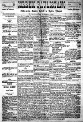 Correio paulistano [jornal], [s/n]. São Paulo-SP, 06 nov. 1885.