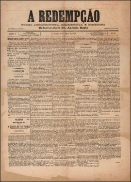A Redempção [jornal], a. 1, n. 31. São Paulo-SP, 24 abr. 1887.
