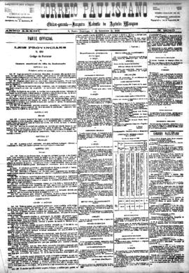 Correio paulistano [jornal], [s/n]. São Paulo-SP, 05 set. 1886.