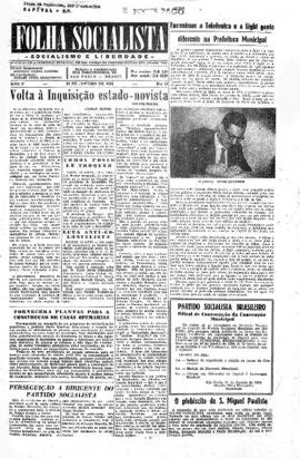 Folha socialista [jornal], a. 5, n. 16. São Paulo-SP, 20 jan. 1954.