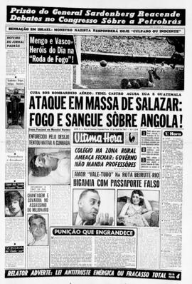 Última Hora [jornal]. Rio de Janeiro-RJ, 17 abr. 1961 [ed. vespertina].