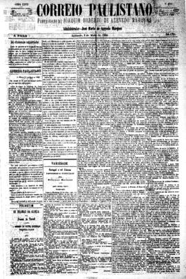 Correio paulistano [jornal], [s/n]. São Paulo-SP, 01 mai. 1880.