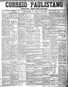 Correio paulistano [jornal], [s/n]. São Paulo-SP, 03 fev. 1897.